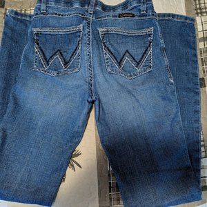 Wrangler Willow Blue & White Stitch Pocket 9x36